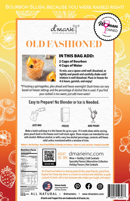 Old Fashioned Cocktail - Ready-To-Freeze Cocktail