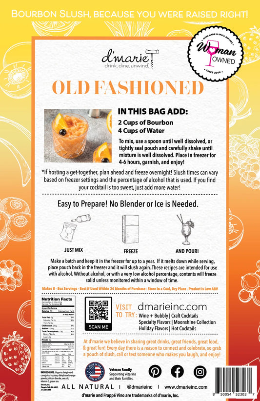 Old Fashioned Cocktail - Ready-To-Freeze Cocktail