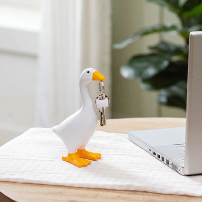Gordy the Goose Tabletop Resin Statue with Magnetic Beak, 8"H