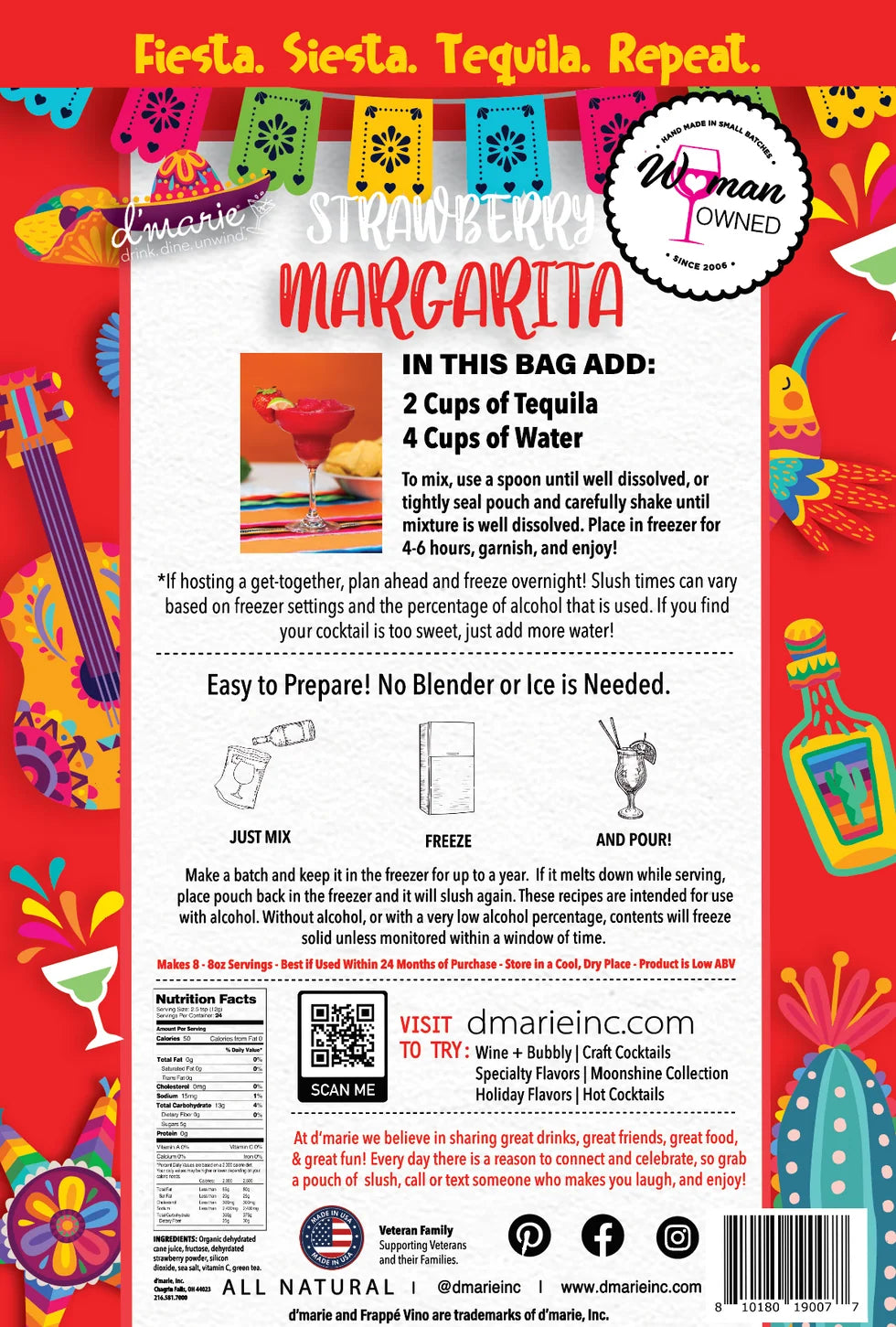 Strawberry Margarita - Ready-To-Freeze Cocktail